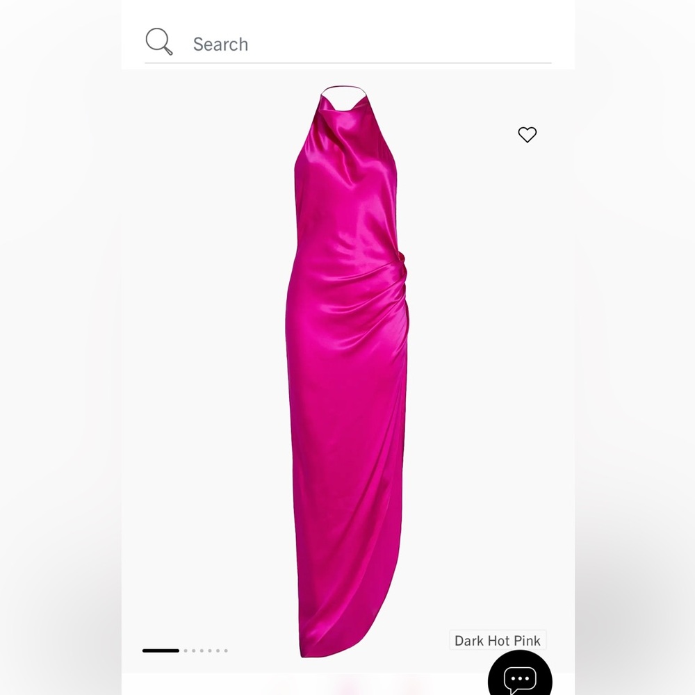 Revolve Amanda Uprichard 100% Silk Slit Dress Size S